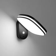 Oppladbar LED-solcellelampe Chicago, svart, sensor