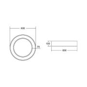 BRUMBERG Biro Circle Ring, Ø 60 cm, Casambi, sølv, 840