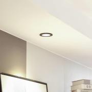 Arcchio LED-downlight Aryx, svart, 2700K