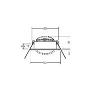 BRUMBERG LED innfelt spot BB09 on/off, koblingsboks, rustfritt stål