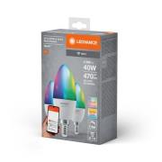 LEDVANCE SMART+ LED, stearinlys, E14, 4,9 W, CCT, RGB, WiFi, 3 enheter