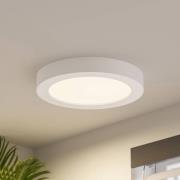 PRIOS LED-taklampe Edwina, hvit, 25 cm, CCT, IP44