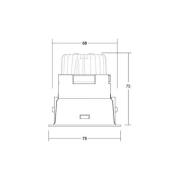 BRUMBERG Binato DALI downlight-tilkoblingsboks 4 000 K sort