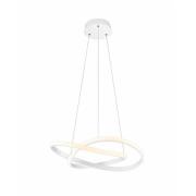 Course LED-pendellampe, matt hvit, 4000 K, Ø 60 cm, metall