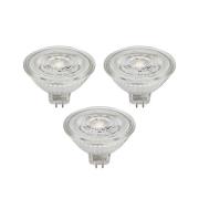 Prios LED-reflektor GU5.3 4.9W 500lm 36° klar 830 sett med 3 stk
