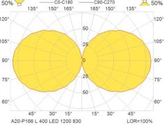 A20-P166 LED-pendellampe, 40cm, 9,5W, 3 000 K