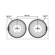 SLC DL04 Square X2 LED-downlight 2 700 K svart