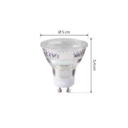 Arcchio LED-pære GU10 2,5W 6500K 450lm glass sett med 3 stk