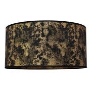 Lampeskjerm Abba E27 Ø 40/høyde 20 cm svart/gull