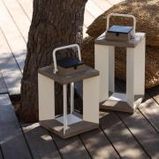 Solcellelykt Teckalu, Duratek/hvit, 36,5 cm