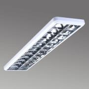 Rasterlampe 432, hvit, lengde 124,5 cm