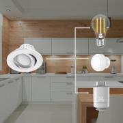 Hama WLAN LED-downlight app-styring CCT nikkel