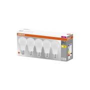 OSRAM Base Classic A LED-pære E27 8,5W 806lm 5stk