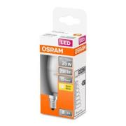 OSRAM Classic B LED-pære E14 3,3W 2 700 K matt