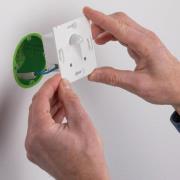 Paulmann Wall innfellingslampe sensor, hvit kantet