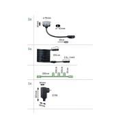 Paulmann Plug & Shine LED innfellingslampe 2W sett med 3 stk