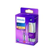 Philips LED-pære filament E14 4,3 W 2 700 K 2 stk