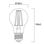 Sylvania E27 filament LED-pære 4W 2 700 K 840 lm