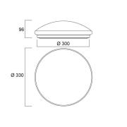 Sylvania Start Surface LED-taklampe, Ø 33 cm