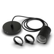 Calex Retro pendellampe, 1 lyskilde, svart