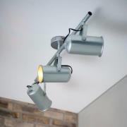 Porter taklampe i industrielt utseende med 3 spotlights