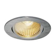 SLV New Tria 68 Innfelt spotlight LED 3 000K rund i aluminium