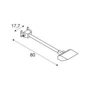 SLV LED-vegglampe Today Pro, svart, aluminium, lengde 66,6 cm