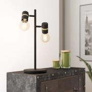 Lurone bordlampe, svart, to lamper