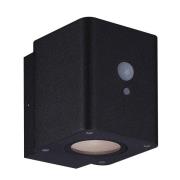 Megatron Loky LED-solcellelampe, sensor, kantet