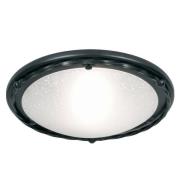 Taklampe Pembroke, flat, svart stamme