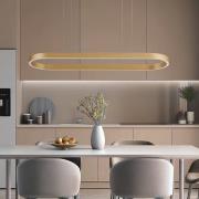 Lucande Smart LED-hengelampe Melinay, gull, CCT, Tuya
