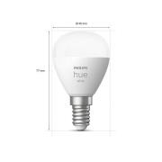 Philips Hue White LED-dråpepære 2x E14 5,7W