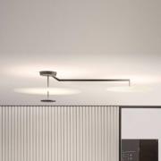 Vibia Flat LED-taklampe 3 lyskilder, Ø 90 cm hvit