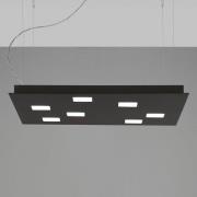 Fabbian Quarter - LED-hengelampe 7 lyskilder svart