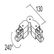 Ivela dreiekontakt, 3-faset system, LKM, svart