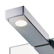 Vegg- og speillampe flat 2 LED, krom