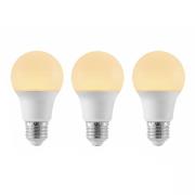 LED-pære E27 A60 4,9W 3 000 K opal 3 stk