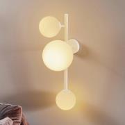 Vegglampe Dione, 3 lyskilder, hvit