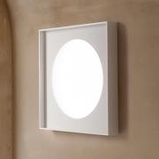 Luceplan Cassette LED-vegglampe fasettslipt 60x60cm