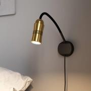 Neo! Flex Hotel II LED-vegglampe messing/svart