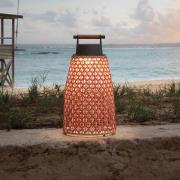 Bover Nans M/49/R batteridrevet bordlampe for utendørs bruk, rød