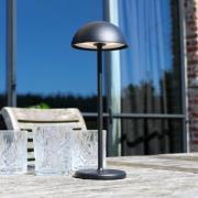 Utendørs LED-bordlampe Joy, batteri, dimbar, svart