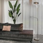 Zodiac LED-uplight med LED-leselampe, stål