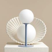 Bordlampe Joel, høyde 35 cm, blå/hvit