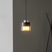 Hengelampe AV-4288-1BSY i metall og glass