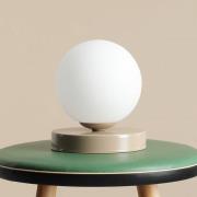 Bordlampe Joel, høyde 17 cm, beige/hvit