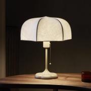 ferm LIVING Poem bordlampe, beige, stål, fleece, 42 cm