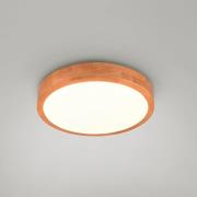 LED-taklampe Iseo, trefarget, Ø 40 cm, dimbar, tre