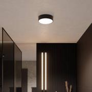 Taklampe Cleo, Ø 20 cm, IP54, svart, metall, E27