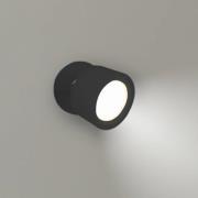 Newgarden LED-vegglampe Roll 8, svart, svingbar